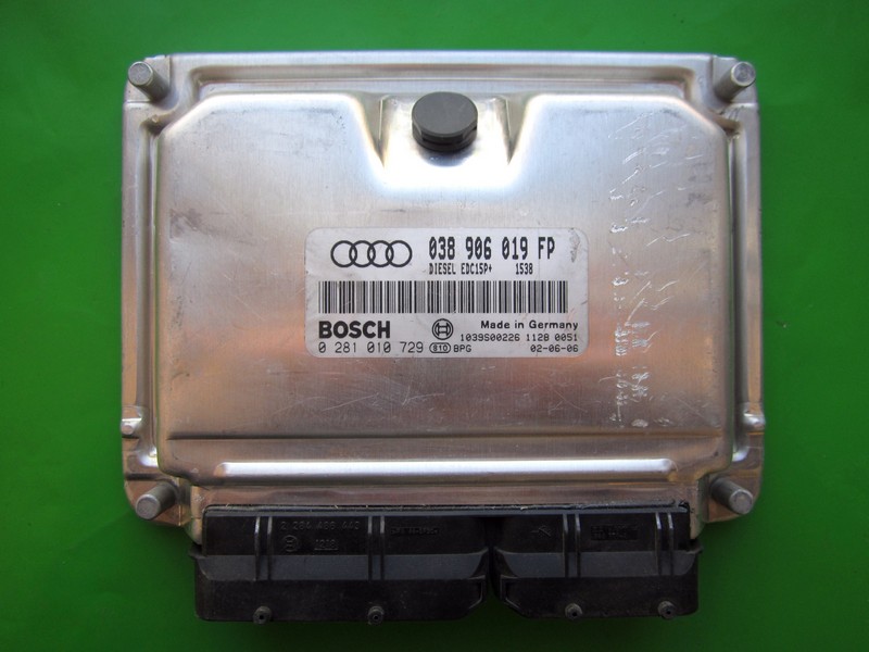 ECU Audi A4 1.9TDI 038906019FP 0281010729 EDC15P+ AWX