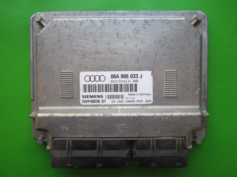 ECU Audi A3 1.6 06A906033J 5WP40038 SIMOS 3.3A AVU +