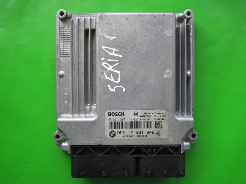 ECU Bmw 116 DME7581848 0261S04117 ME17.2.1