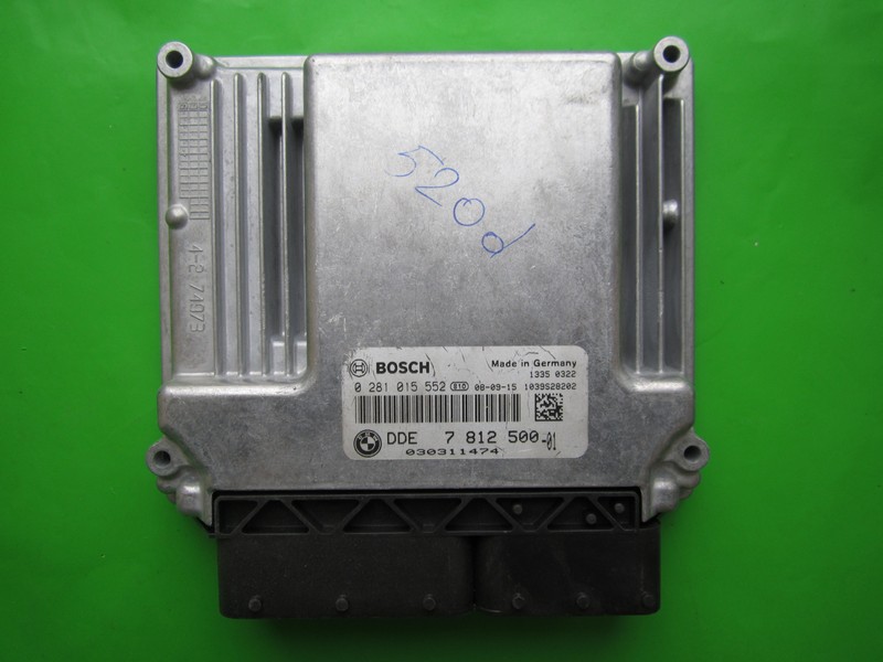 ECU Bmw 520D DDE7812500 0281015552 EDC17CP02 E60