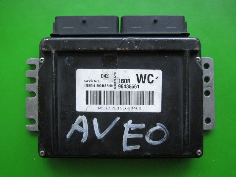 ECU Chevrolet Aveo 1.2 96435561 5WY1E57E WC Sirius D42