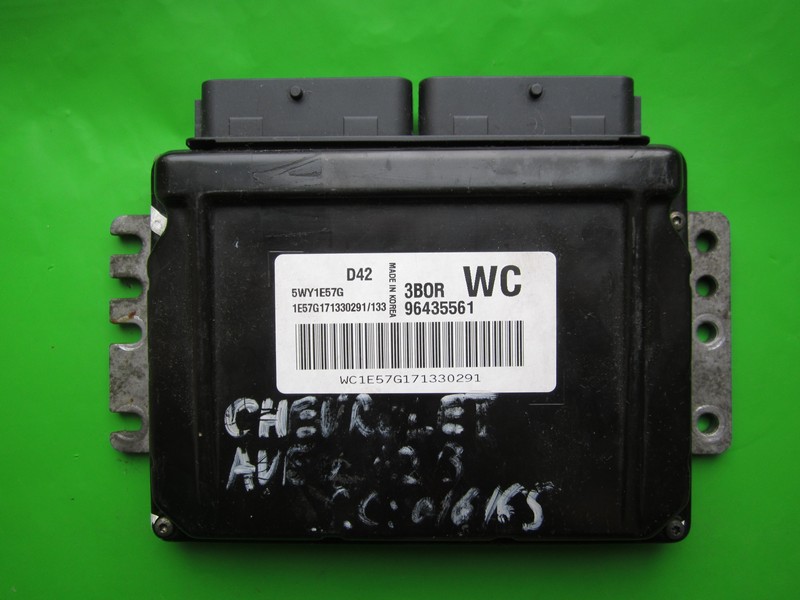 ECU Chevrolet Aveo 1.2 96435561 5WY1E57G WC Sirius D42