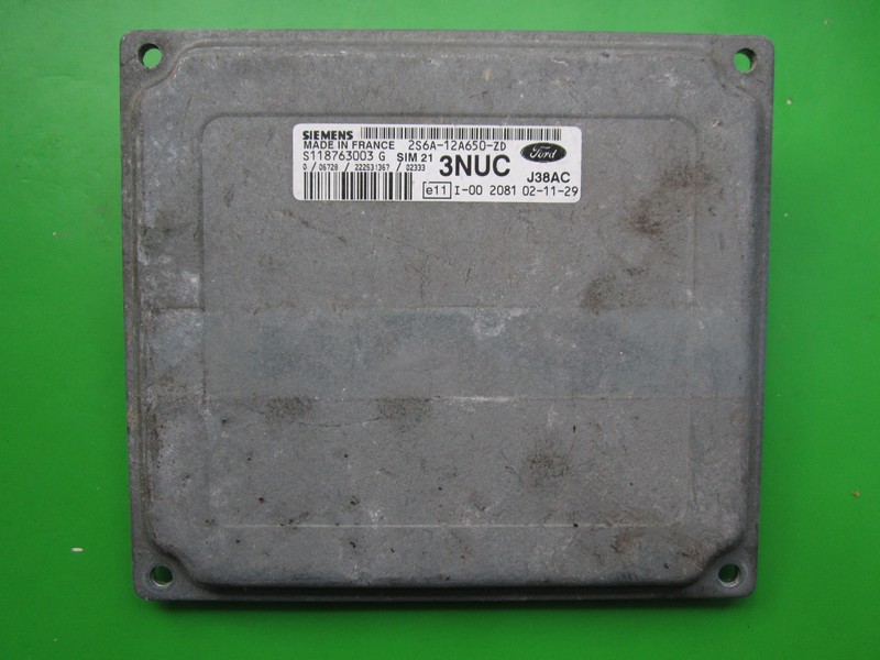 ECU Ford Fiesta 1.3 2S6A-12A650-ZD SIM21 }