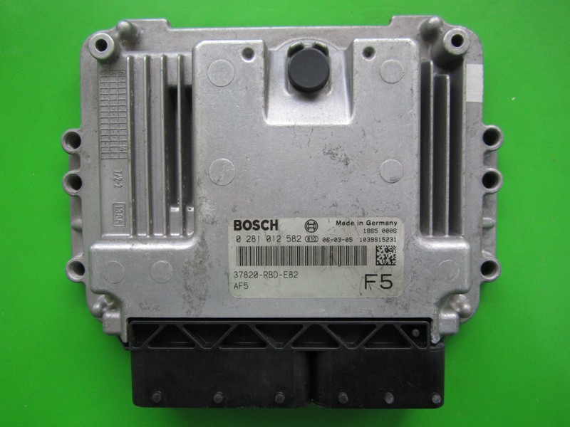 ECU Honda Accord 2.2CDTI 37820-RBD-E82 0281012582 EDC16C7