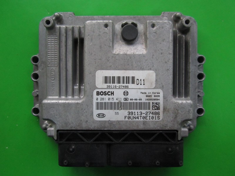 ECU Kia Carens 2.0CRDI 39113-27486 0281015411 EDC16C39