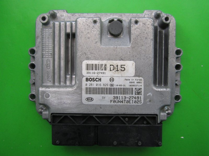 ECU Kia Carens 2.0 39113-27491 0281016829 EDC16C39