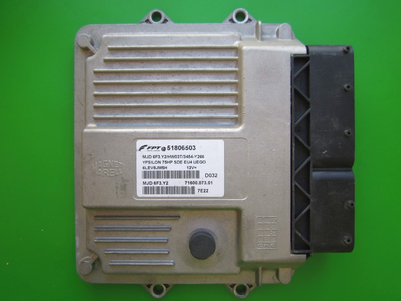 ECU Lancia Y 1.3JTD 51806503 6F3.Y2 HW03T }