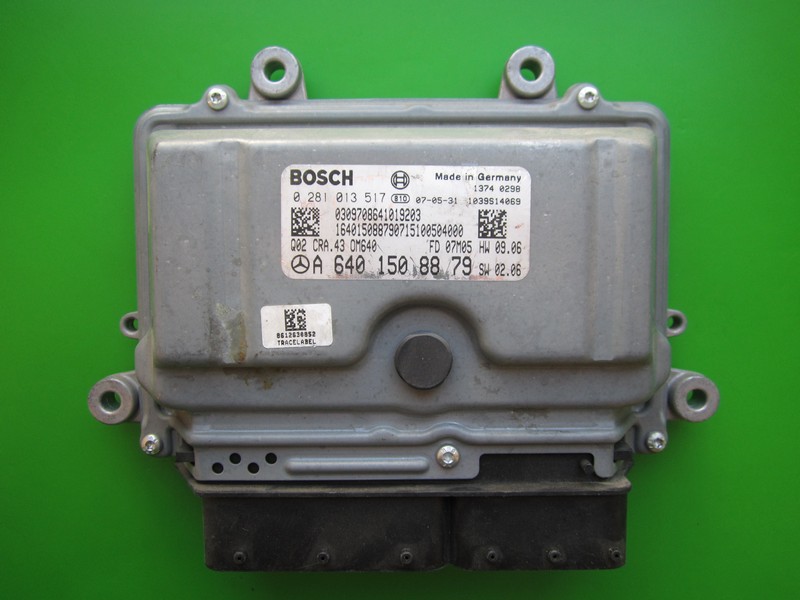 ECU Mercedes A 1.8CDI A6401508879 0281013517 CRA.43 EDC16C32 }