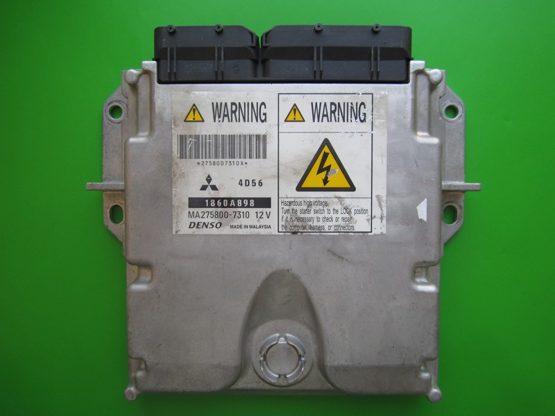 ECU Mitsubishi L200 2.5DID 1860A898 MA275800-7310 4D56