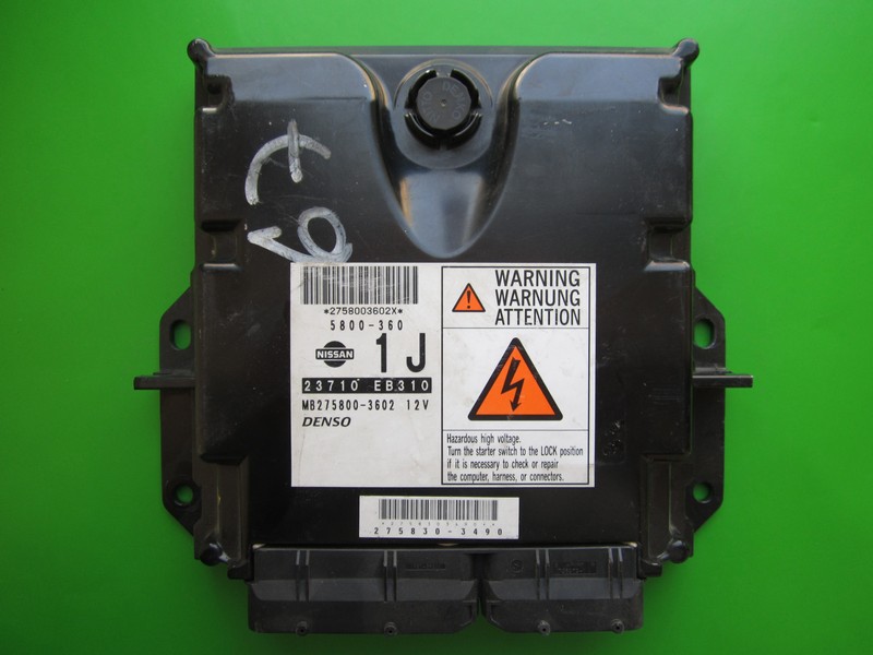 ECU Nissan Navara 2.5DCI 23710 EB310 MB275800-3602 174CP }