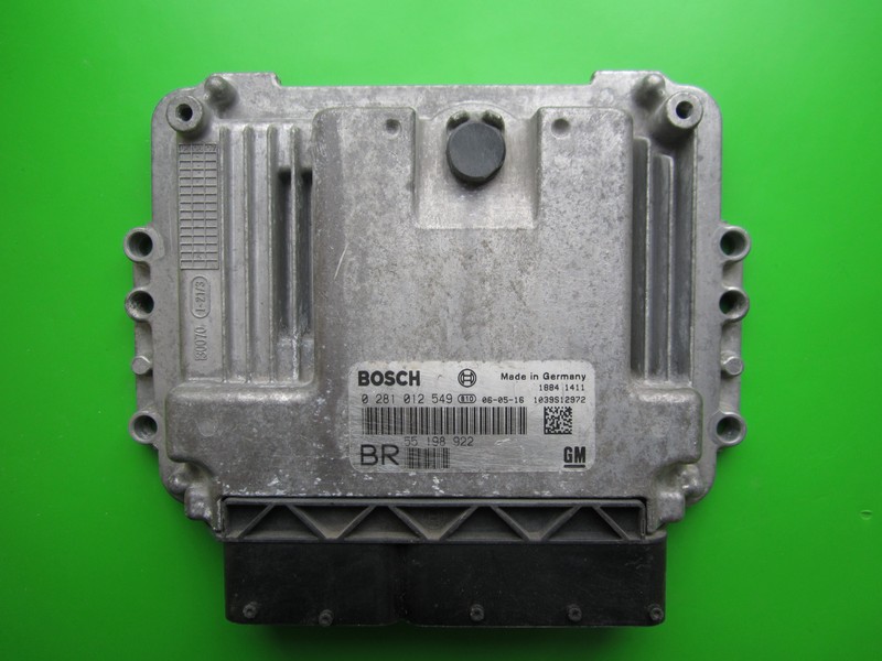 ECU Opel Zafira 1.9CDTI 55198922 0281012549 EDC16C9 Z19DTH +