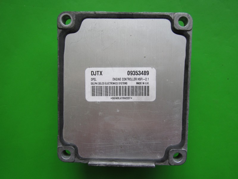 ECU Opel Astra G 1.6 09353489 DJTX Z16XE HSFI-2.1 RESETAT