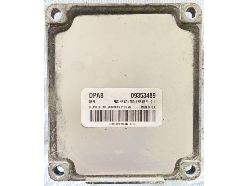 ECU Opel Astra G 1.6 09353489 DPAB Z16XE HSFI-2.1 {