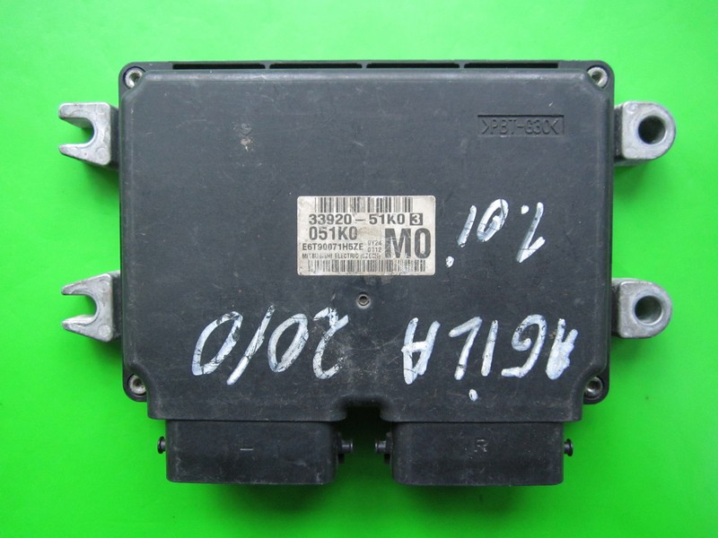 ECU Opel Agila 1.0 33920-51K0 E6T90071