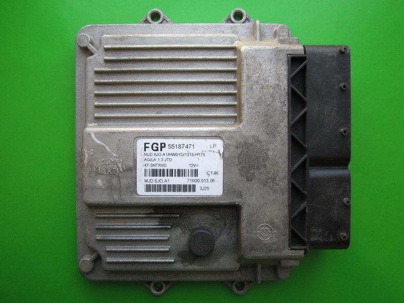 ECU Opel Agila 1.3JTD 55187471 Z13DT 6JO.A1