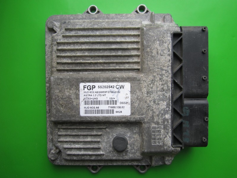 ECU Opel Astra H 1.3CDTI 55202542 Z13DTH 6O2.A6 }