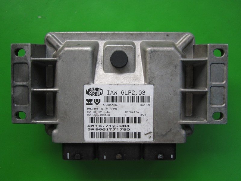 ECU Peugeot 206 1.4 9661771780 IAW 6LP2.03