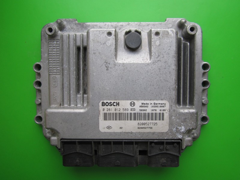 ECU Renault Megane 1.9DCI 8200527756 0281012589 EDC16C3 }