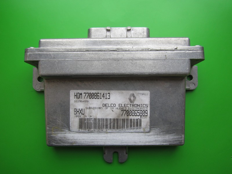 ECU Renault 19 1.4 HOM7700861413 7700865809 BHXU Delco