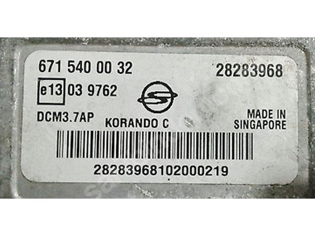 ECU Ssangyong Korando 2.0D 6715400032 28283968 DCM3.7AP {