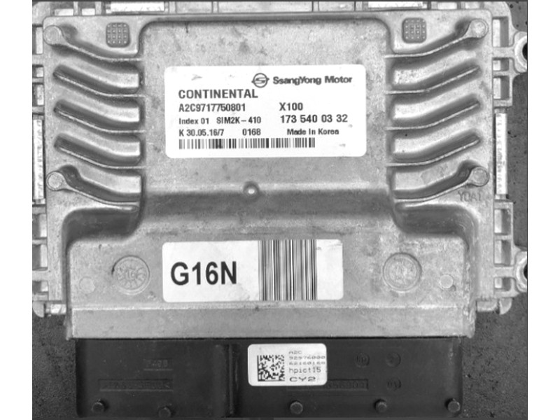 ECU SsangYong Tivoli 1.6 A2C9717750801 SIM2K-410 {