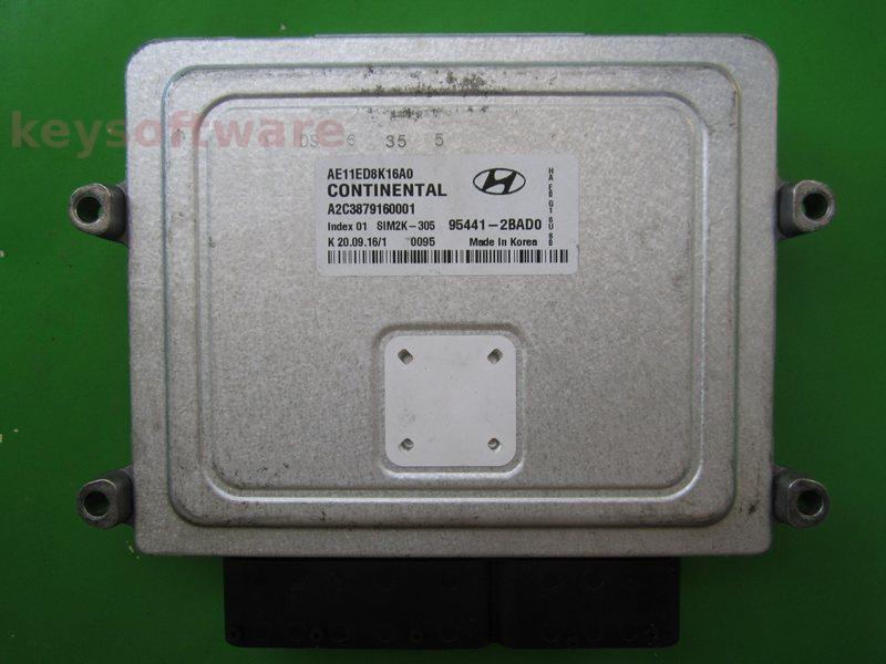 ECU Hyundai Ioniq 95441-2BAD0 A2C3879160001 SIM2K-305 TCU