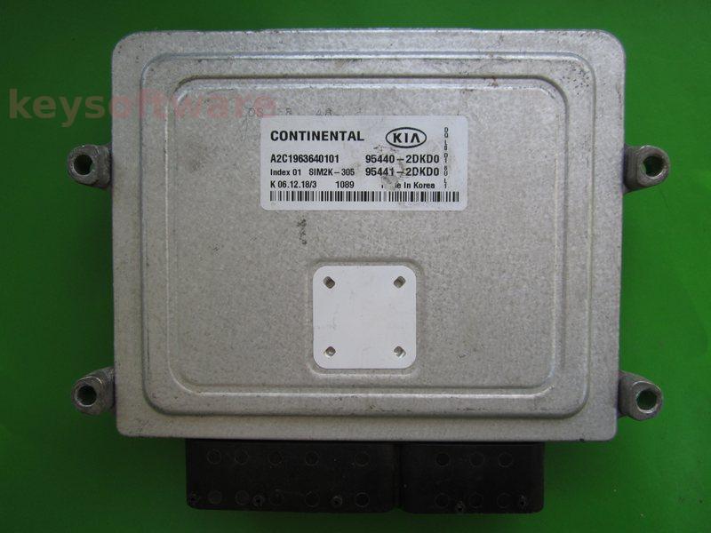 ECU Kia Sportage 95440-2DKD0 A2C1963640101 SIM2K-305 TCU