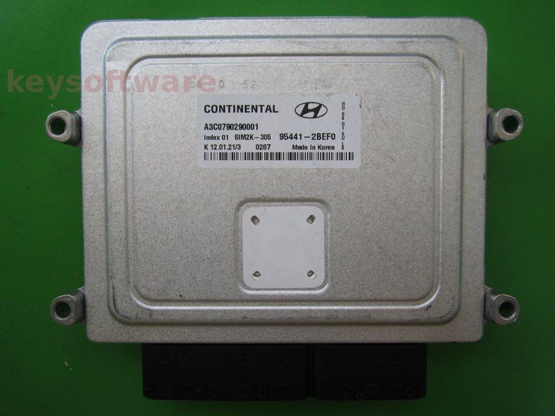 ECU Kia Niro 95441-2BEF0 A3C0790290001 SIM2K-305 TCU}