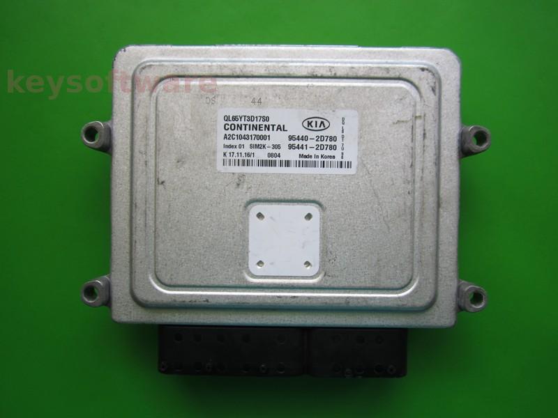 ECU Kia Sportage 95440-2D780 A2C1043170001 SIM2K-305 TCU {
