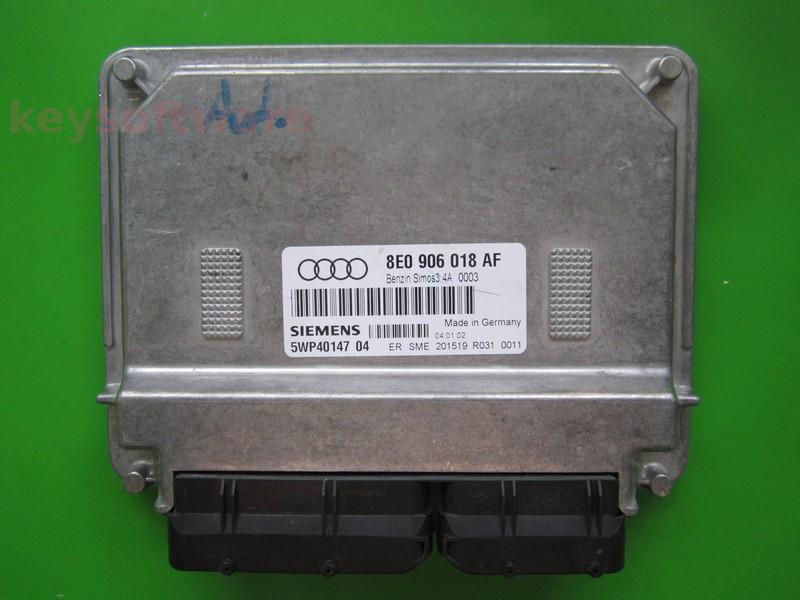 Defecte Ecu Audi A4 1.6 8E0906018AF 5WP40147 SIMOS3.4A