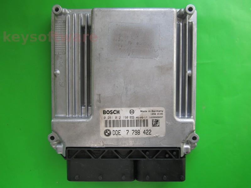 Defecte Ecu Bmw 525D 0281012190 DDE7798422 EDC16C1 E60