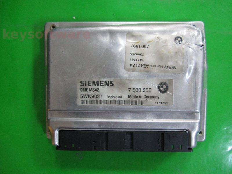 Defecte Ecu Bmw 323 7500255 5WK9037 MS42 E46