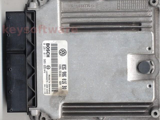 Defecte Ecu VW Touran 2.0TDI 0281011906 EDC16U1 BKD