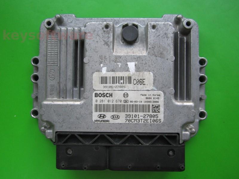 Defecte Ecu Hyundai Santa Fe 2.2CRDI 39101-27805 0281012670 EDC1