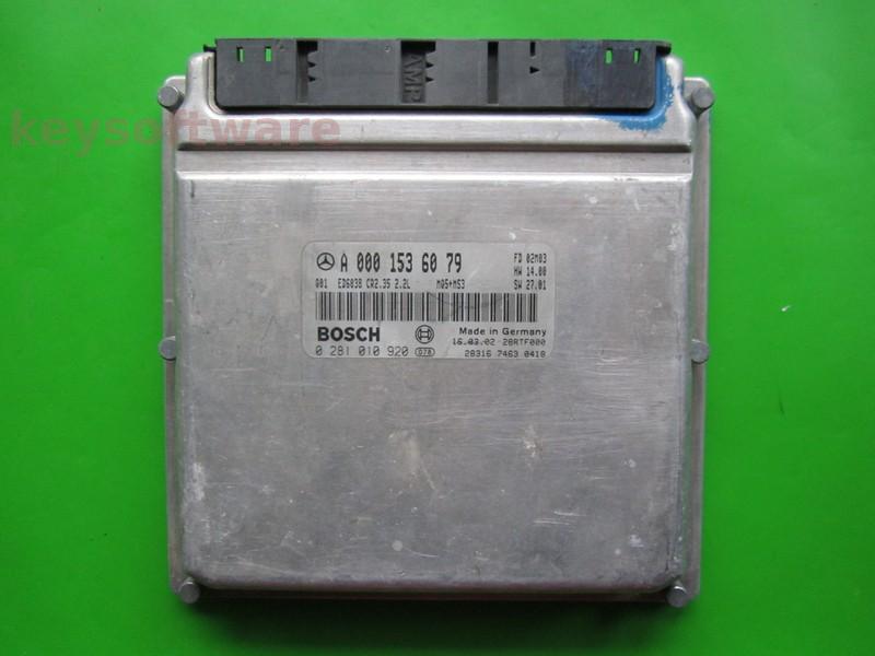 Defecte Ecu Mercedes Sprinter 2.2CDI 0281010920 CR2.35 EDC15C6