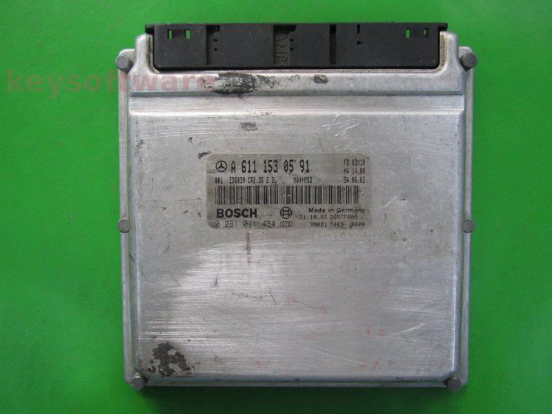 Defecte ECU Mercedes Sprinter 2.2CDI A6111530591 0281011484 EDC1