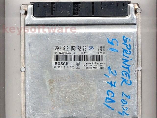 Defecte Ecu Mercedes Sprinter 2.7CDI 0281011752 CR2.36 EDC15C6
