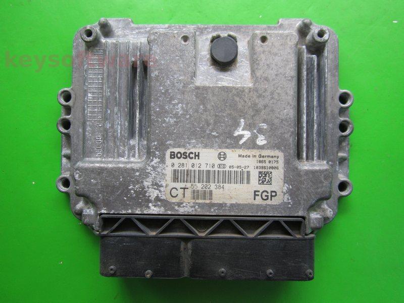 Defecte ECU Opel Zafira 1.9CDTI 55202384 0281012710 EDC16C9