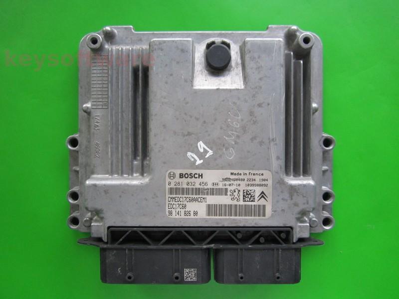 Defecte ECU Peugeot 208 1.6HDI 9814182680 0281032456 EDC17C60