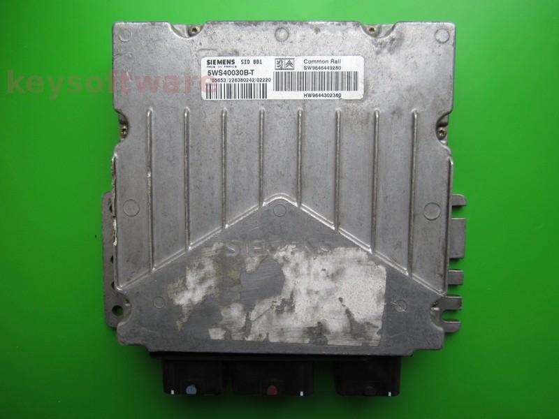 Defecte Ecu Peugeot 307 2.0HDI 9646449280 5WS40030B-T SID801