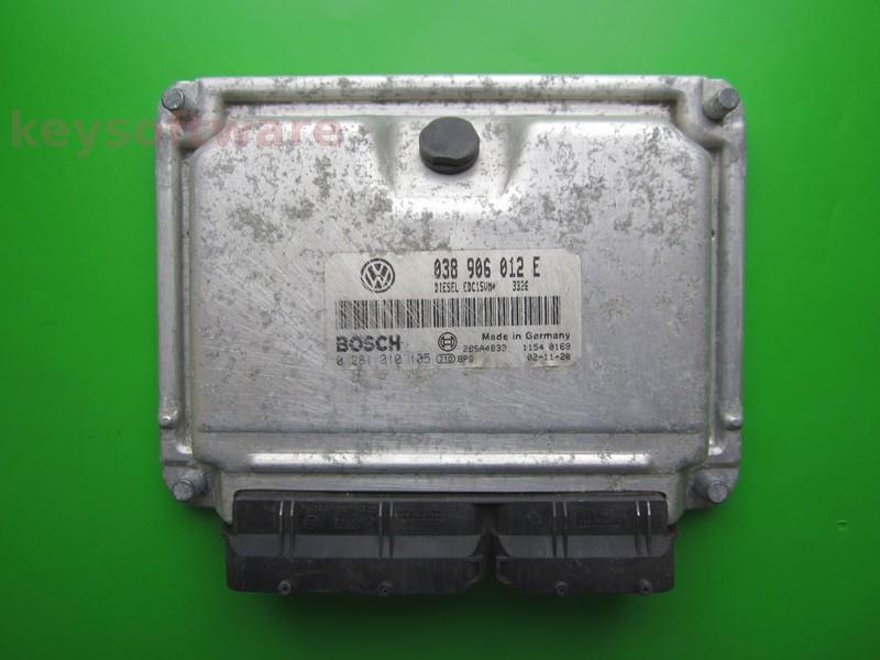 Defecte Ecu Skoda Octavia 1.9SDI 038906012E 0281010105 EDC15VM+