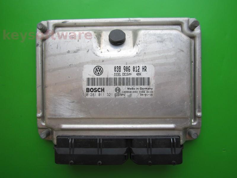 Defecte ECU Skoda Fabia 1.9SDI 038906012HR 0281011321 EDC15VM+ A