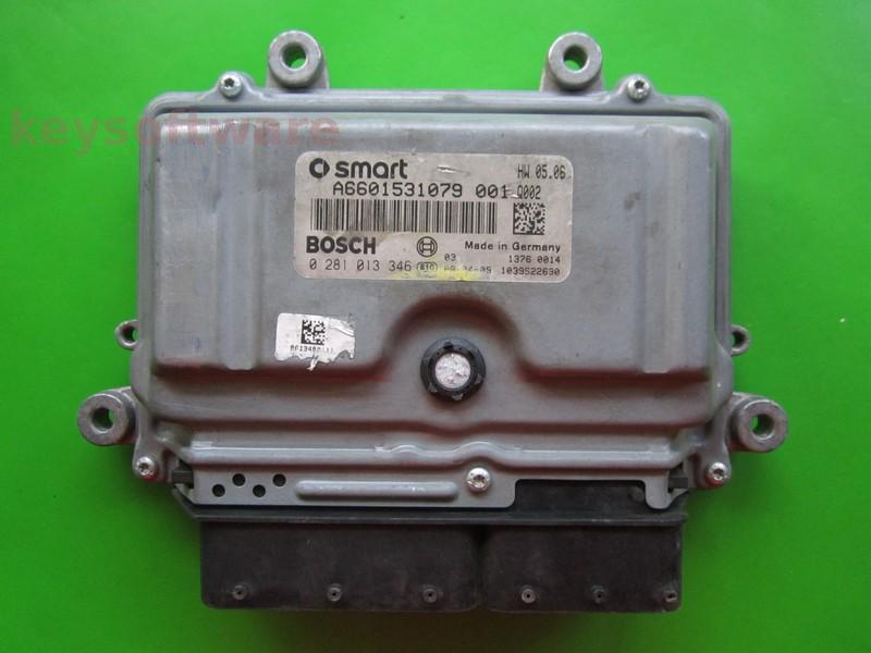 Defecte ECU Smart Fortwo 0.8CDI A6601531079 0281013346 EDC16C32