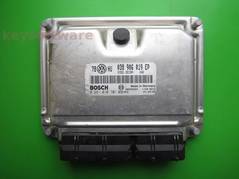 Defecte Ecu VW Passat 1.9TDI 038906019EP 0281010701 EDC15P+ AVF