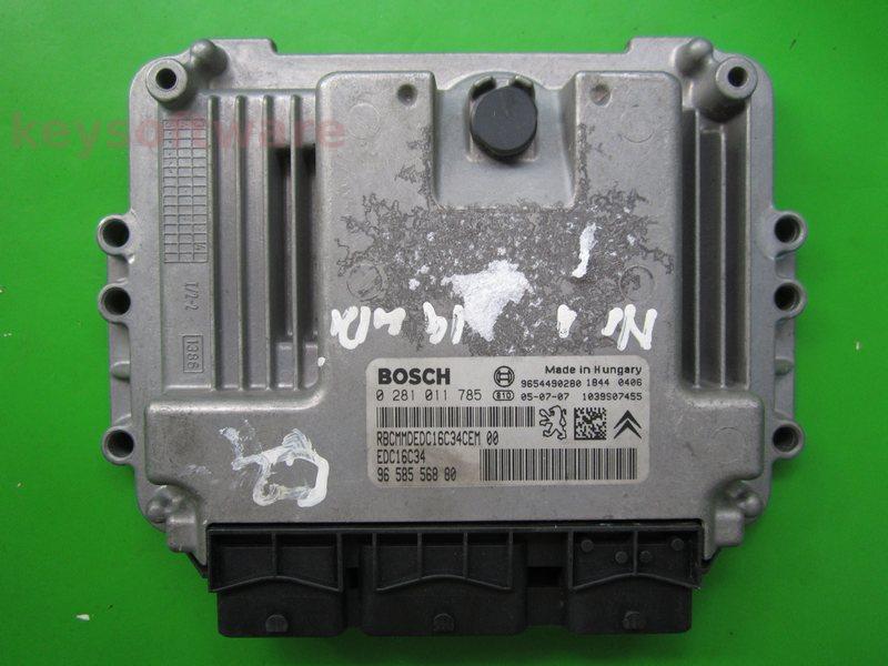 Defecte ECU Citroen C2 1.4HDI 9658556880 0281011785 EDC16C34