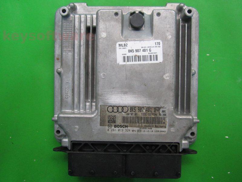 ECU Audi Q5 3.0TDI 8K5907401G 0281019324 EDC17CP44 H40