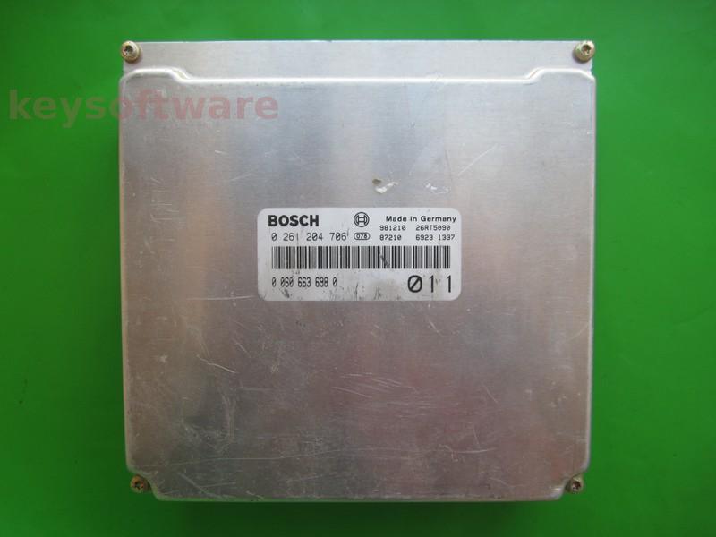 ECU Alfa Romeo 166 2.0 60663698 0261204706 ME2.1