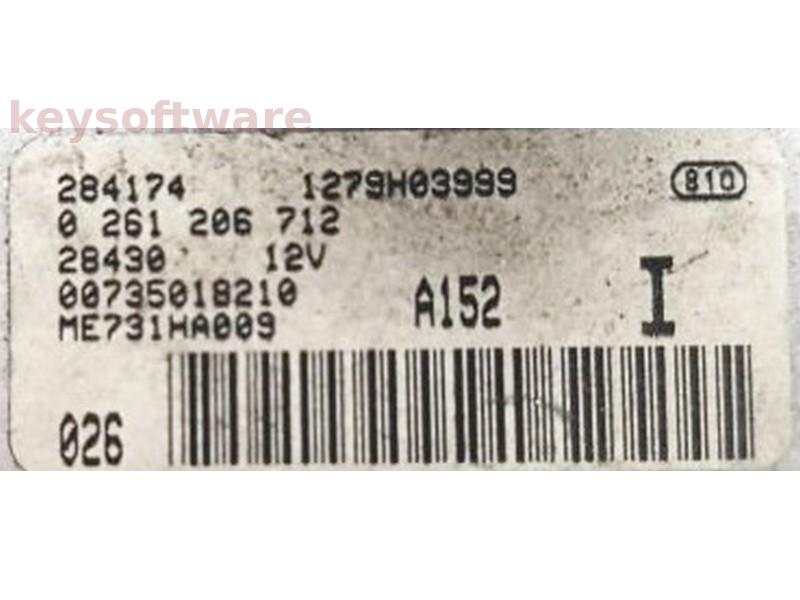 ECU Alfa Romeo GTV 2.0 73501821 0261206712 ME7.3.1