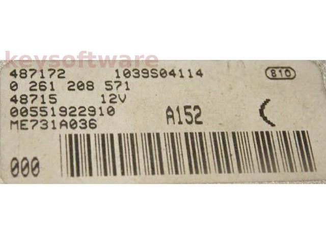 ECU Alfa Romeo GT 3.2 55192291 0261208571 ME7.3.1 {