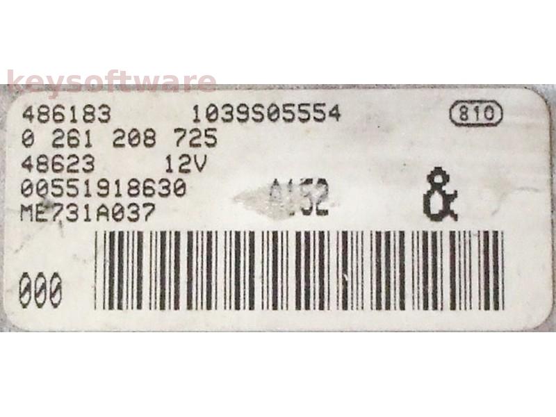 ECU Alfa Romeo 147 1.8 55191863 0261208725 ME7.3.1 {